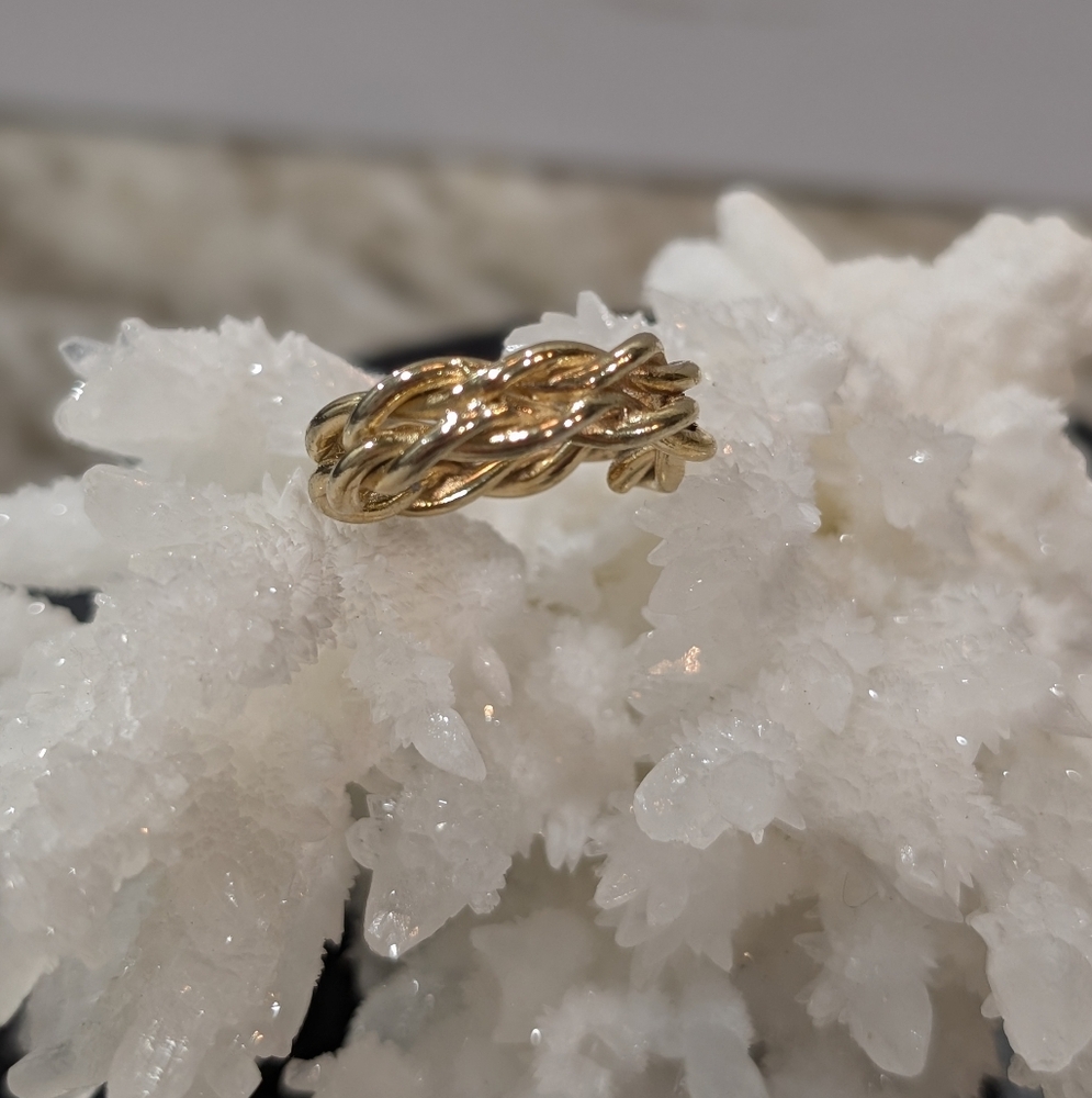 Gold Braided Ring